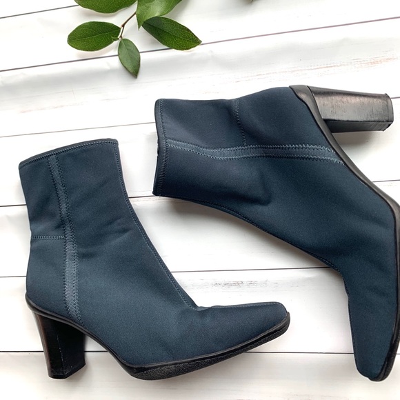 Apostrophe Naomi Toe Fabric Ankle Boots Size 8 - Picture 4 of 4